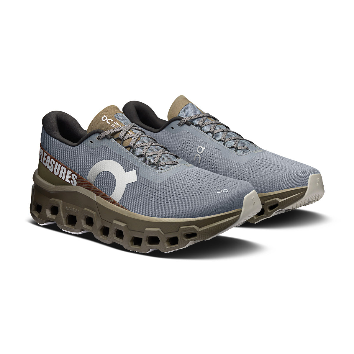 + PLEASURES + The LOOP Running Supply Cloudmonster 2 'Mist Olive'