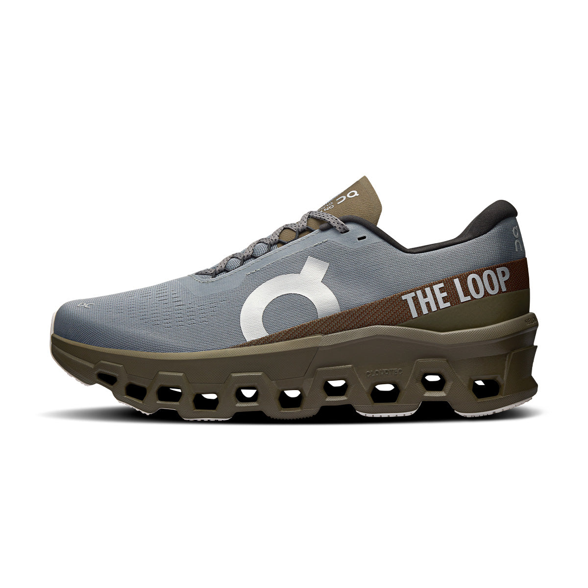 + PLEASURES + The LOOP Running Supply Cloudmonster 2 'Mist Olive'
