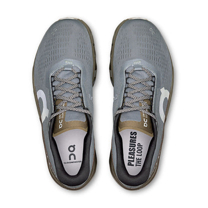 + PLEASURES + The LOOP Running Supply Cloudmonster 2 'Mist Olive'